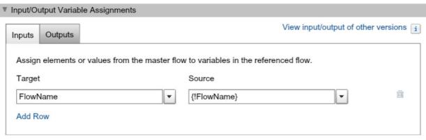 Subflow Input Using Variable